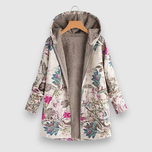 Lāsma | Ziedu flīsa jaka