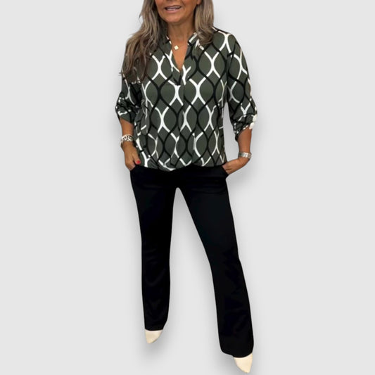 Zinta | Brīva blūze ar garām piedurknēm