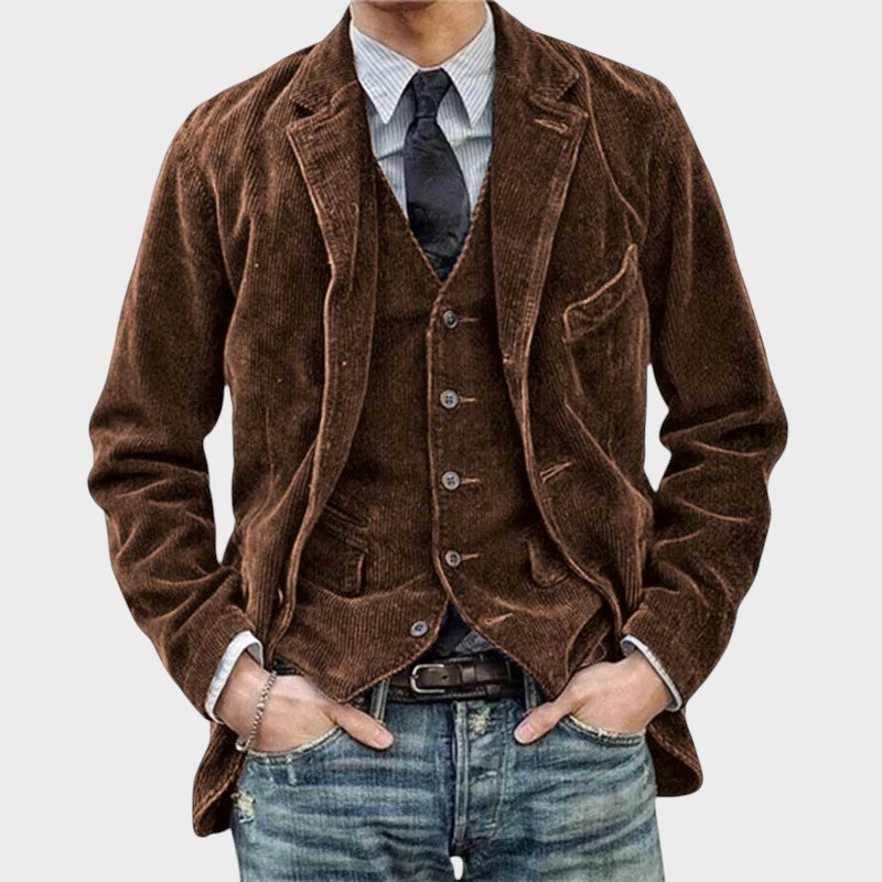 Haralds | Vīriešu vintage jaka ar vesti
