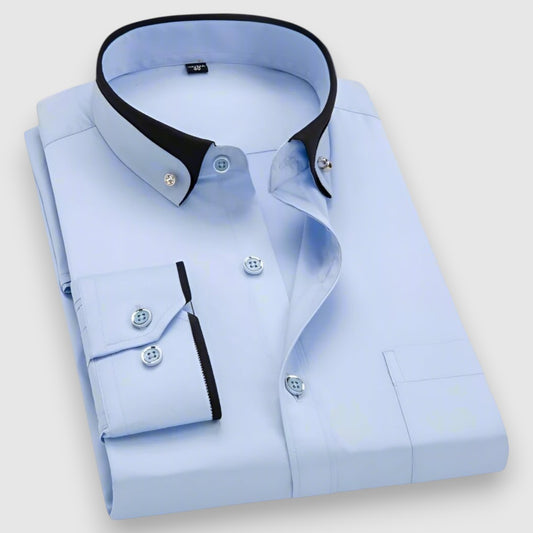 Vilhelms | Klasiska vīriešu krekls ar garām piedurknēm