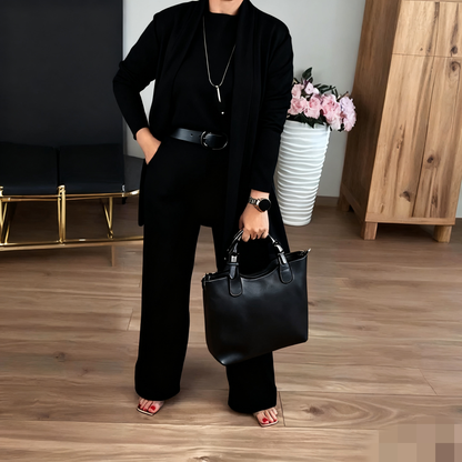 Esmira | Elegants 3 daļu komplekts ar garu kardiganu