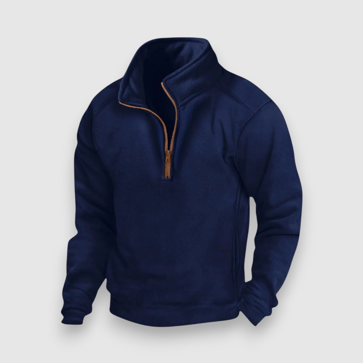 Ardens | Viegls pusgarās rāvējslēdzēja džemperis